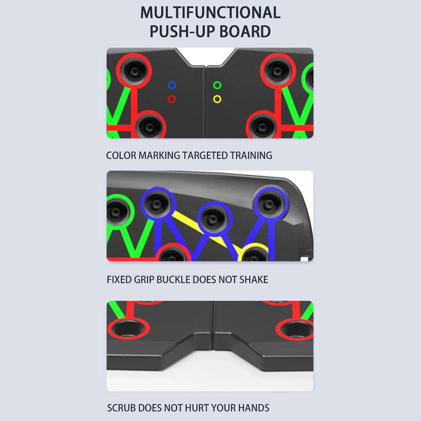 Multifunctional Push-up Board For Chest Abdomen Arms And Back Training