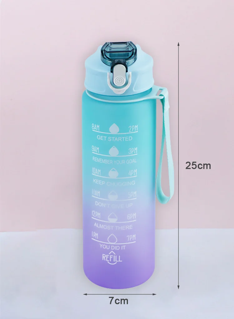 FlexiJointMe™: 900ml Sports Water Bottle with Time Marker